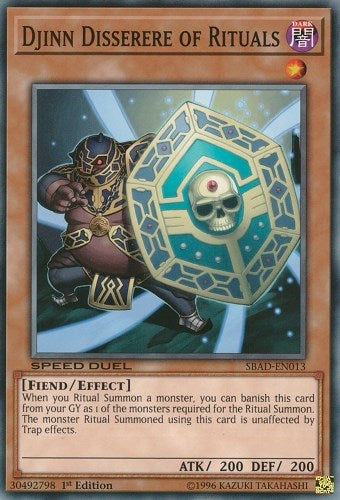 Djinn Disserere of Rituals (SBAD-EN013) [Speed Duel: Attack from the Deep]