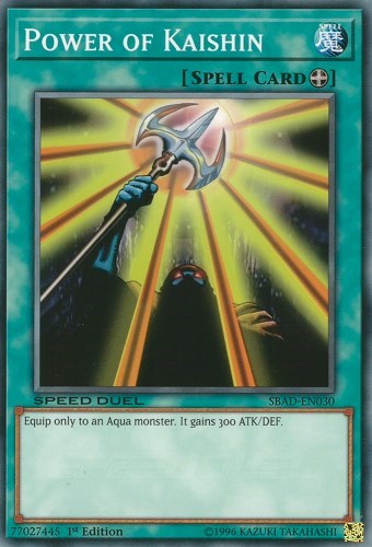 Power of Kaishin (SBAD-EN030) [Speed Duel: Attack from the Deep]