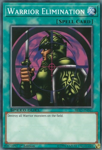 Warrior Elimination (SBAD-EN041) [Speed Duel: Attack from the Deep]