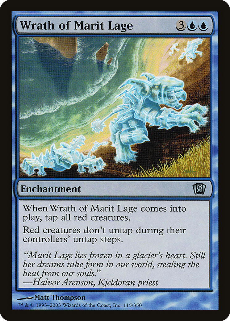 Wrath of Marit Lage (8ED-115★) - 8th Edition Foil