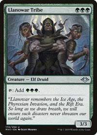 Llanowar Tribe (170) [Modern Horizons]