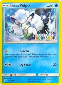 Alolan Vulpix - 21/145 (Build-A-Bear Workshop Exclusive) (021/145) [Miscellaneous Cards & Products]