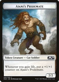 Ajani's Pridemate Token (1) [Core Set 2020]