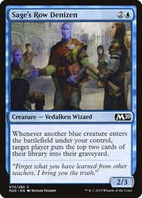 Sage's Row Denizen (73) [Core Set 2020]