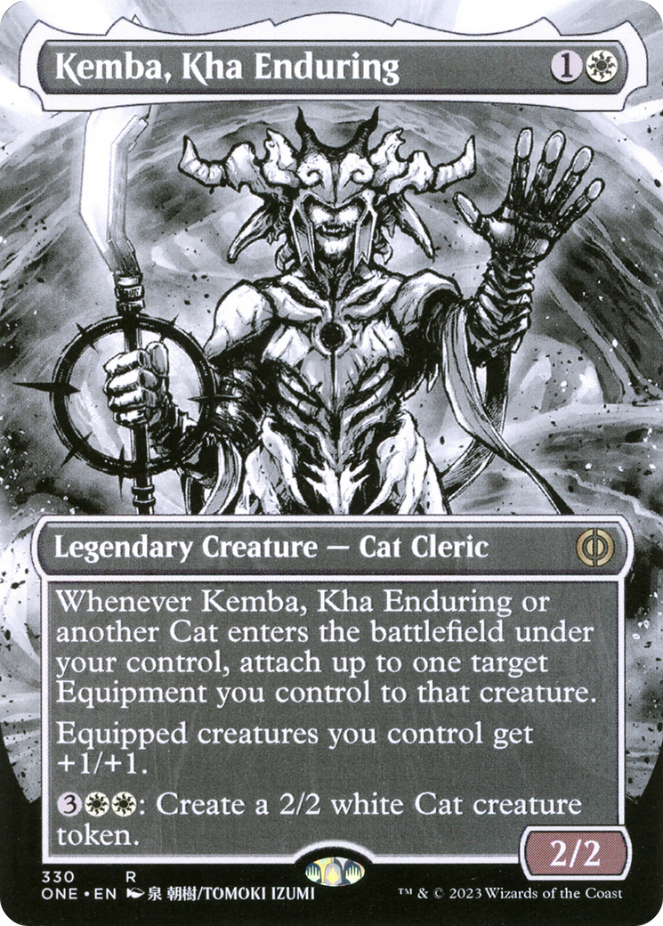 Kemba, Kha Enduring (Borderless) (ONE-330) - Phyrexia: All Will Be One: (Showcase) (Borderless)