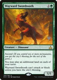 Wayward Swordtooth (150) [Promo Pack: Core Set 2020]