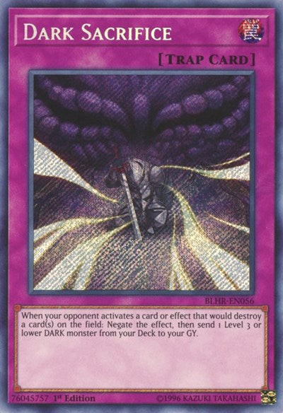 Dark Sacrifice (BLHR-EN056) [Battles of Legend: Hero's Revenge]