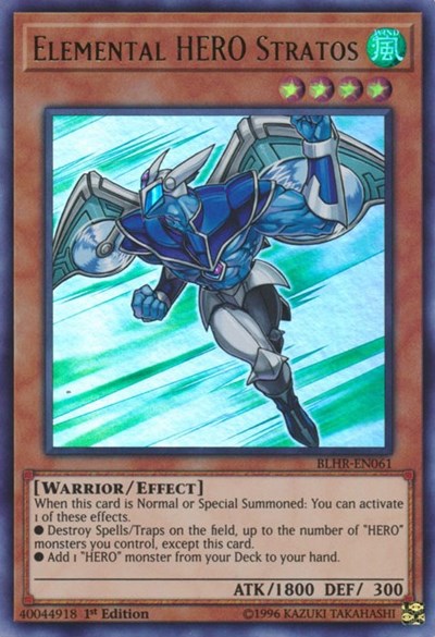 Elemental HERO Stratos (BLHR-EN061) [Battles of Legend: Hero's Revenge]