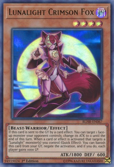 Lunalight Crimson Fox (BLHR-EN067) [Battles of Legend: Hero's Revenge]