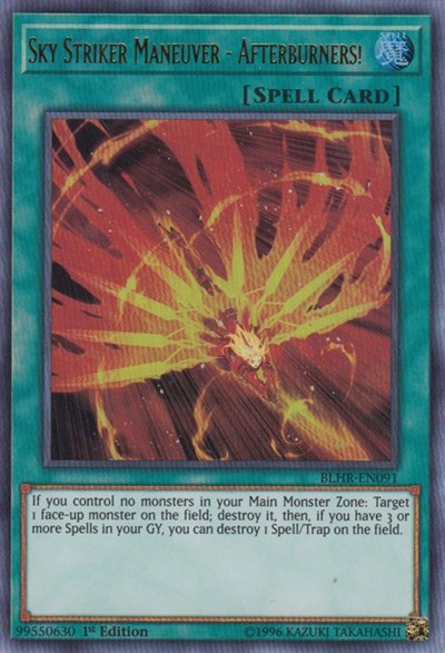 Sky Striker Maneuver - Afterburners! (BLHR-EN091) [Battles of Legend: Hero's Revenge]