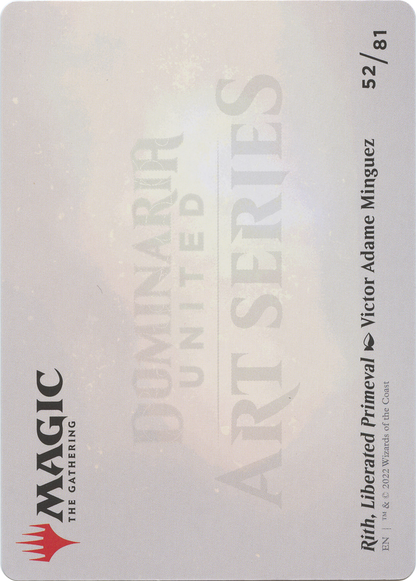 Rith, Liberated Primeval // Rith, Liberated Primeval (ADMU-052) - Dominaria United Art Series (Borderless)