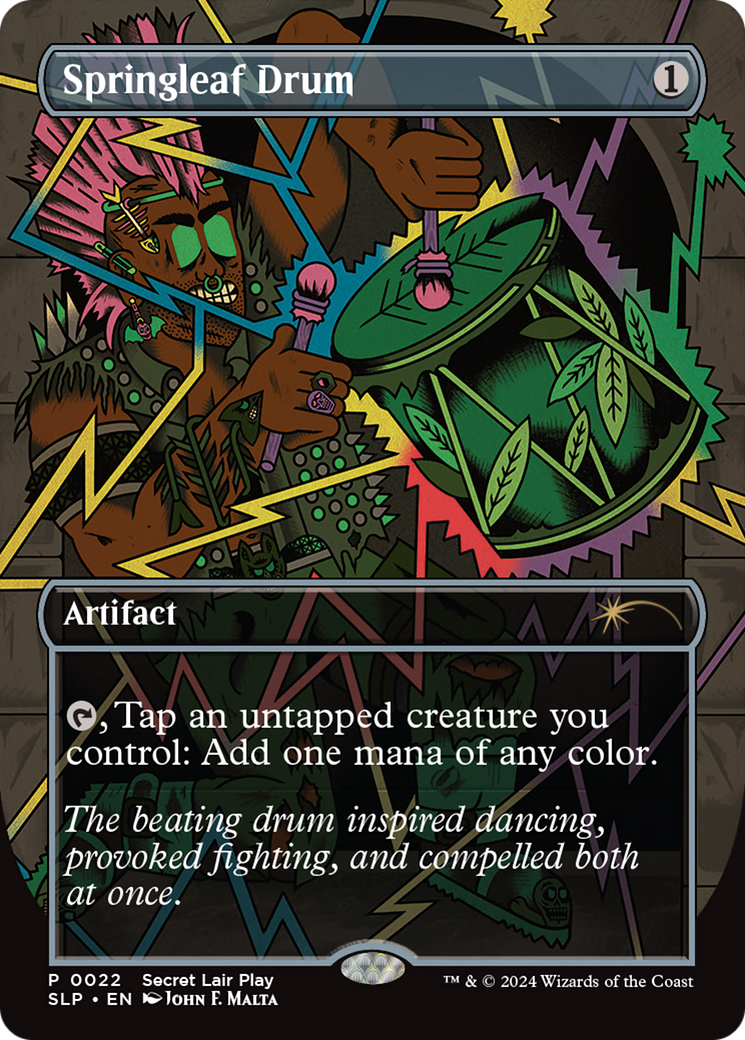 Springleaf Drum (SLP-022) - Secret Lair Showdown (Borderless)
