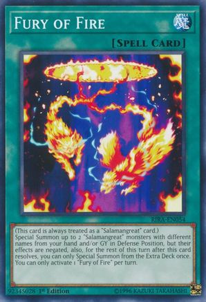 Fury of Fire (RIRA-EN054) - Rising Rampage 1st Edition