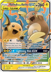 Raichu & Alolan Raichu GX (54/236) [SM - Unified Minds]
