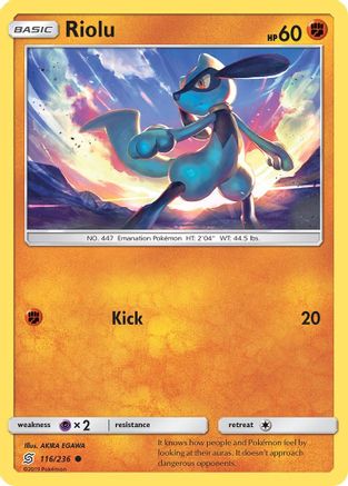 Riolu (116) 116/236  SM  Unified Minds - Common