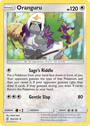 Oranguru 182  SM  Unified Minds - Uncommon