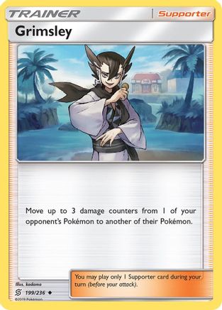 Grimsley 199  - Reverse Holofoil SM  Unified Minds - Uncommon