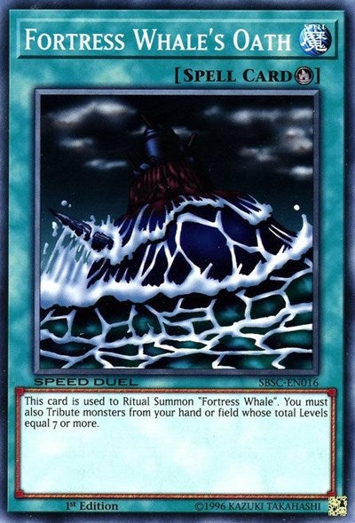 Fortress Whale's Oath (SBSC-EN016) [Speed Duel: Scars of Battle]