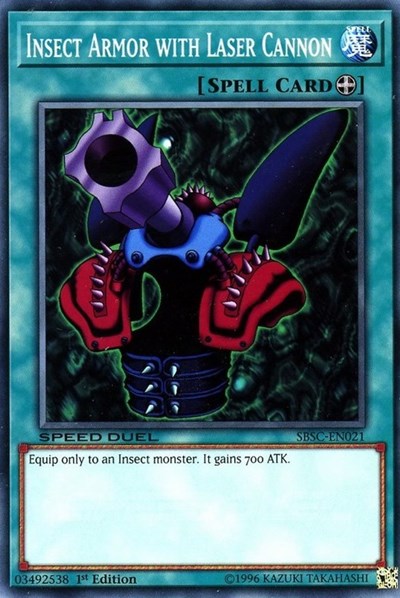Insect Armor with Laser Cannon (SBSC-EN021) [Speed Duel: Scars of Battle]
