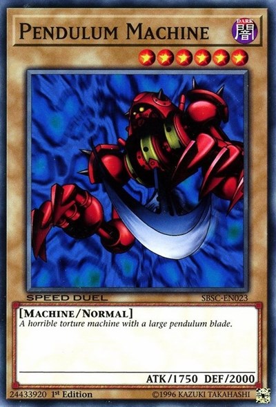 Pendulum Machine (SBSC-EN023) [Speed Duel: Scars of Battle]