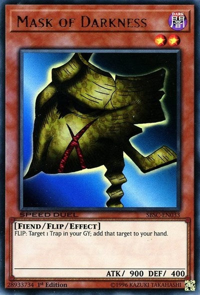 Mask of Darkness (SBSC-EN033) [Speed Duel: Scars of Battle]