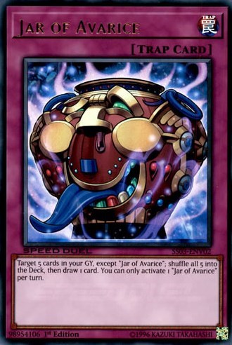 Jar of Avarice (SS03-ENV02) [Speed Duel Decks: Ultimate Predators]