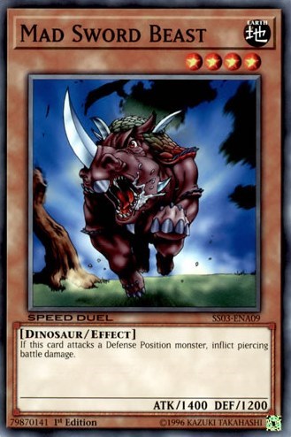 Mad Sword Beast (SS03-ENA09) [Speed Duel Decks: Ultimate Predators]
