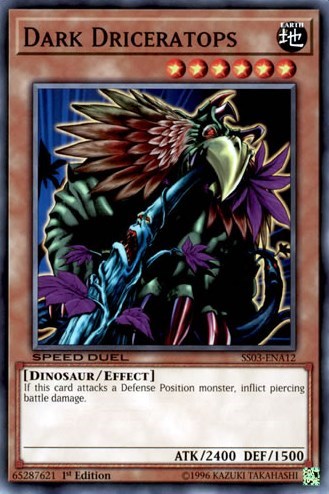 Dark Driceratops (SS03-ENA12) [Speed Duel Decks: Ultimate Predators]