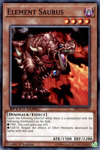 Element Saurus (SS03-ENA14) [Speed Duel Decks: Ultimate Predators]