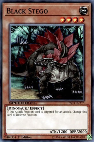 Black Stego (SS03-ENA15) [Speed Duel Decks: Ultimate Predators]