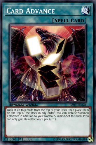 Card Advance (SS03-ENA24) [Speed Duel Decks: Ultimate Predators]