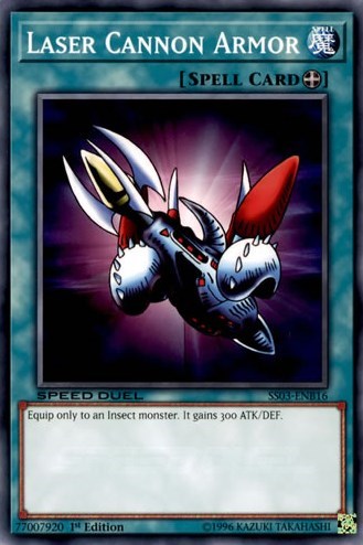 Laser Cannon Armor (SS03-ENB16) [Speed Duel Decks: Ultimate Predators]