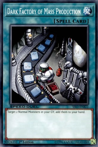 Dark Factory of Mass Production (SS03-ENB22) [Speed Duel Decks: Ultimate Predators]