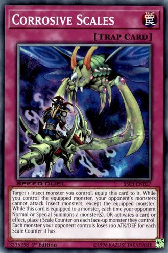 Corrosive Scales (SS03-ENB27) [Speed Duel Decks: Ultimate Predators]