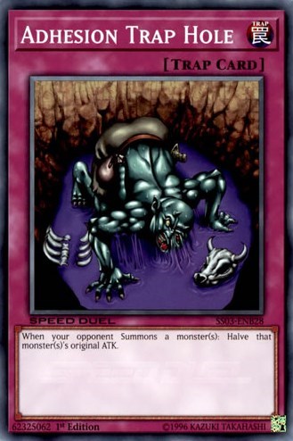 Adhesion Trap Hole (SS03-ENB28) [Speed Duel Decks: Ultimate Predators]
