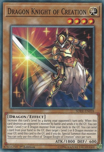 Dragon Knight of Creation (SDRR-EN018) [Structure Deck: Rokket Revolt]