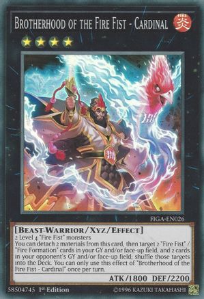 Brotherhood of the Fire Fist - Cardinal (FIGA-EN026) - Fists of the Gadgets 1st Edition