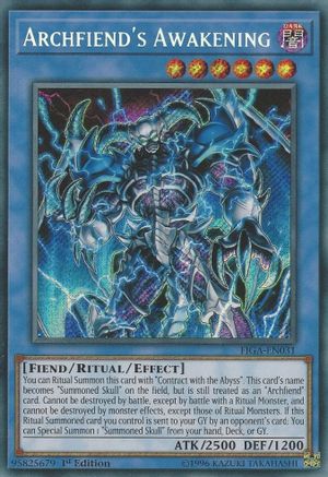 Archfiend's Awakening (FIGA-EN031) - Fists of the Gadgets 1st Edition