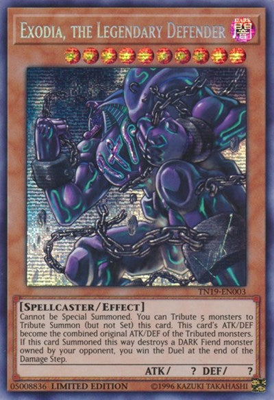 Exodia, the Legendary Defender (TN19-EN003) [2019 Gold Sarcophagus Tin]