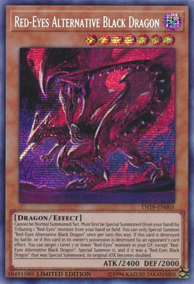 Red-Eyes Alternative Black Dragon (TN19-EN005) [2019 Gold Sarcophagus Tin]