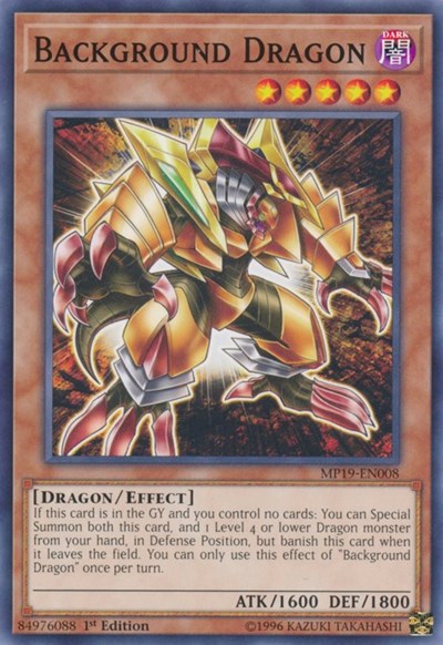 Background Dragon (MP19-EN008) [2019 Gold Sarcophagus Tin Mega Pack]