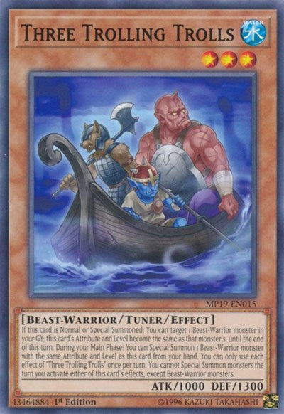 Three Trolling Trolls (MP19-EN015) [2019 Gold Sarcophagus Tin Mega Pack]
