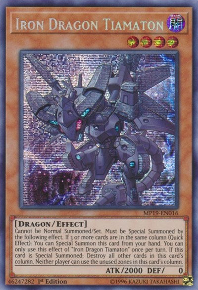 Iron Dragon Tiamaton (MP19-EN016) [2019 Gold Sarcophagus Tin Mega Pack]