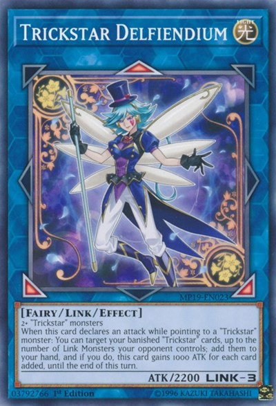 Trickstar Delfiendium (MP19-EN023) [2019 Gold Sarcophagus Tin Mega Pack]