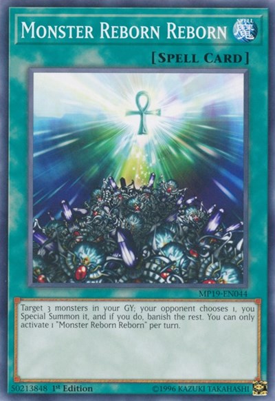 Monster Reborn Reborn (MP19-EN044) [2019 Gold Sarcophagus Tin Mega Pack]