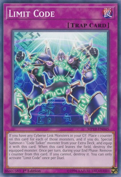 Limit Code (MP19-EN045) [2019 Gold Sarcophagus Tin Mega Pack]