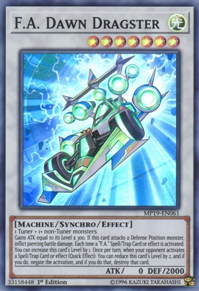 F.A. Dawn Dragster (MP19-EN061) [2019 Gold Sarcophagus Tin Mega Pack]
