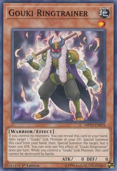 Gouki Ringtrainer (MP19-EN076) [2019 Gold Sarcophagus Tin Mega Pack]