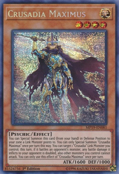 Crusadia Maximus (MP19-EN081) [2019 Gold Sarcophagus Tin Mega Pack]