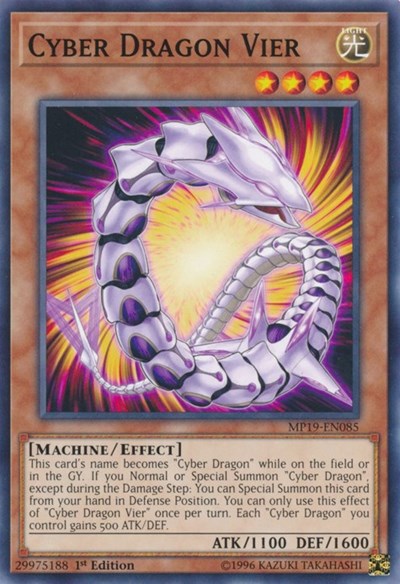 Cyber Dragon Vier (MP19-EN085) [2019 Gold Sarcophagus Tin Mega Pack]